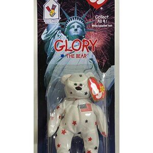 Ty Beanie Baby Glory The Bear McDonalds Exclusive 1999 Limited Edition Collectib